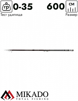 Удилище болонское Mikado TSUBAME Bolognese 600 (до 35 г.)